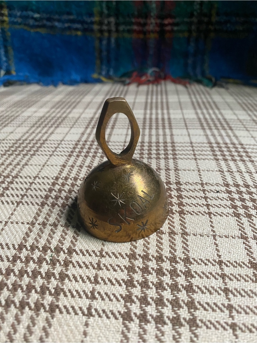 Brass Decorative Bell - Gold Home Wall Decor